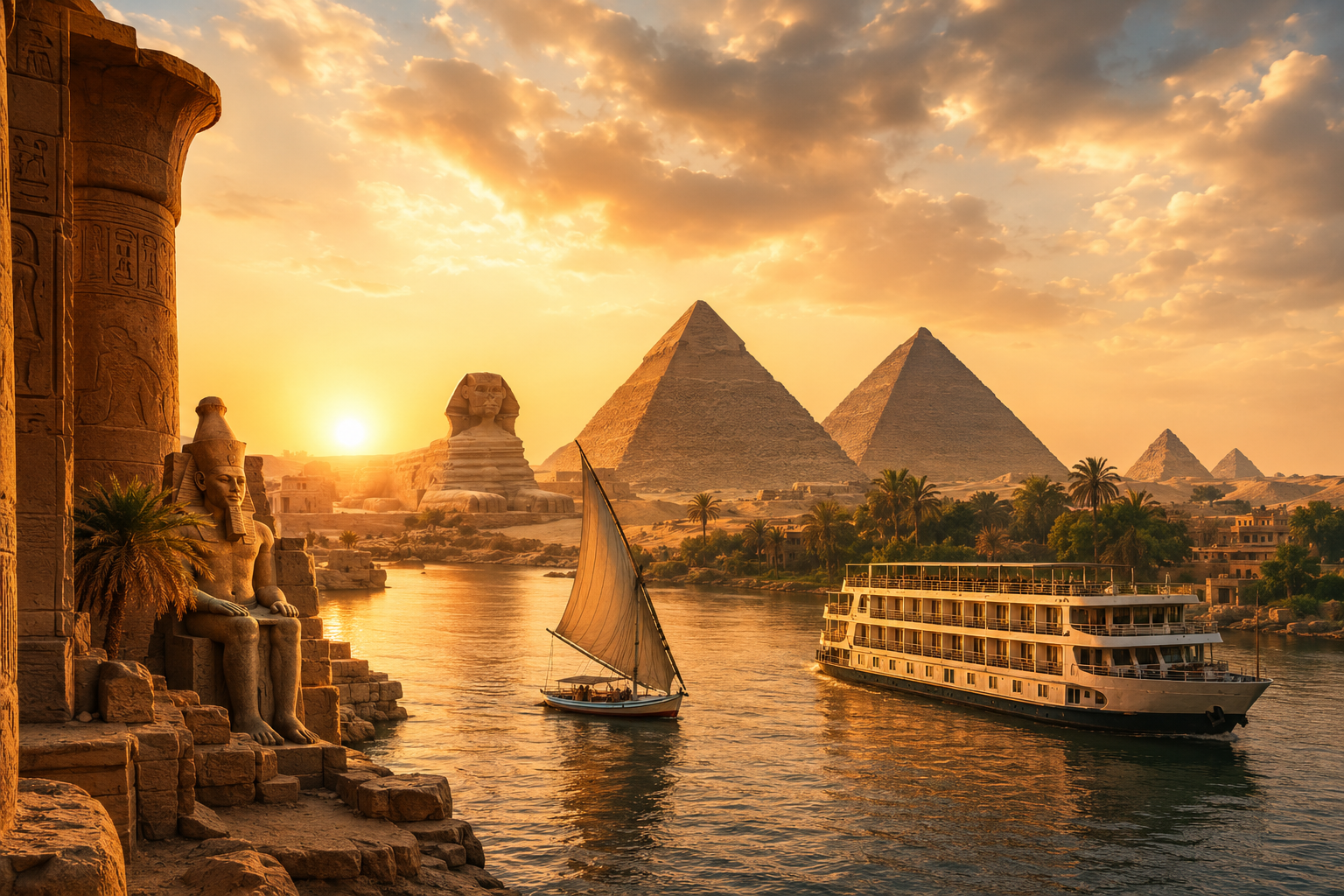 viaje organizado a Egipto 2027 con crucero por el Nilo y El Cairo
