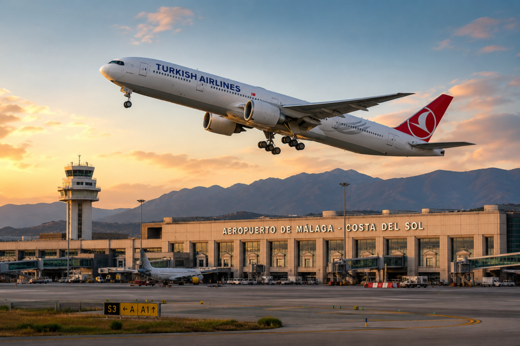 Aeropuerto de Málaga. Imagen ilustrada