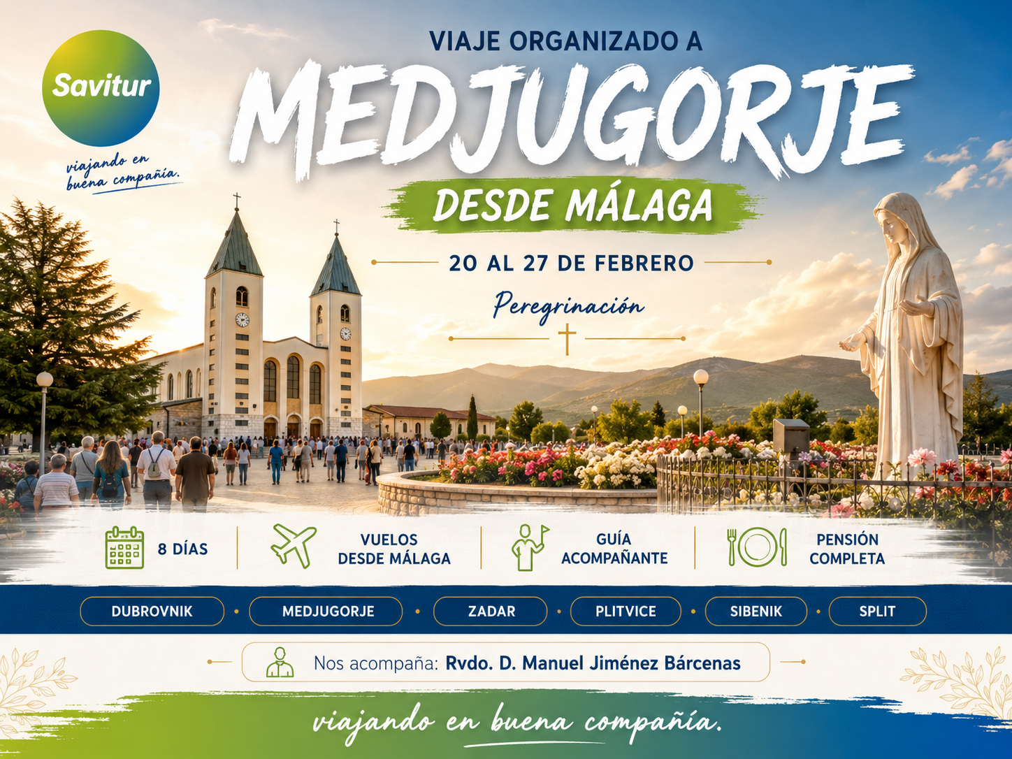 viaje a Croacia y Medjugorje desde Málaga